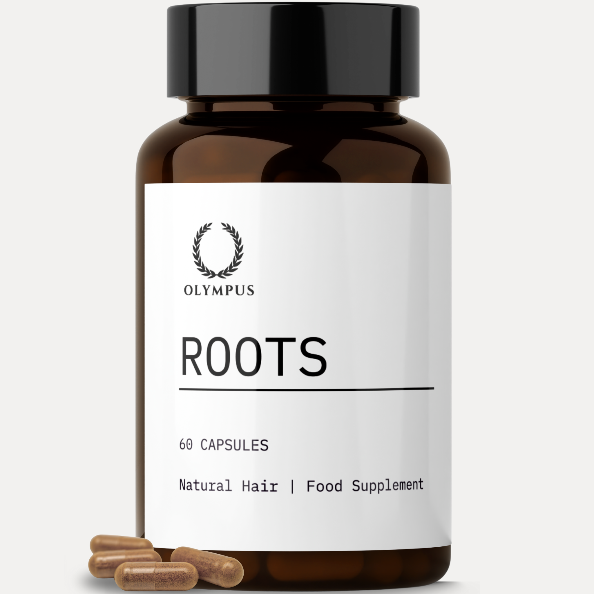 Roots hair support support supplement bottle